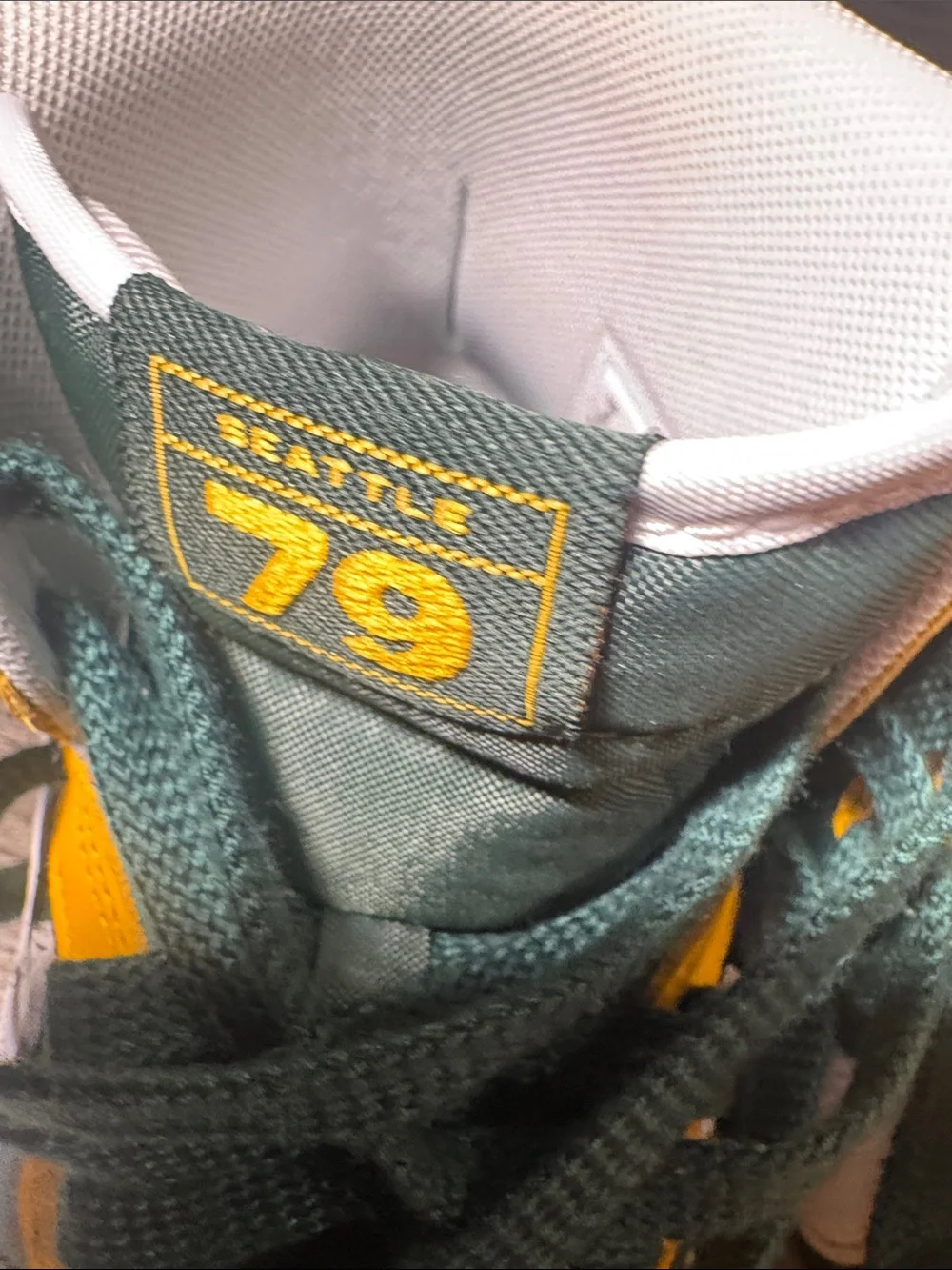 Nike Terminator High Seattle Super Sonics Men’s Green and Yellow